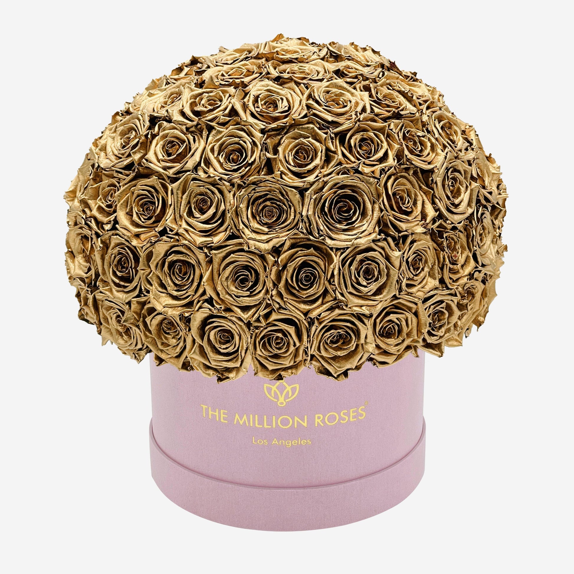 Supreme Light Pink Suede Superdome Box | Gold Roses - The Million Roses