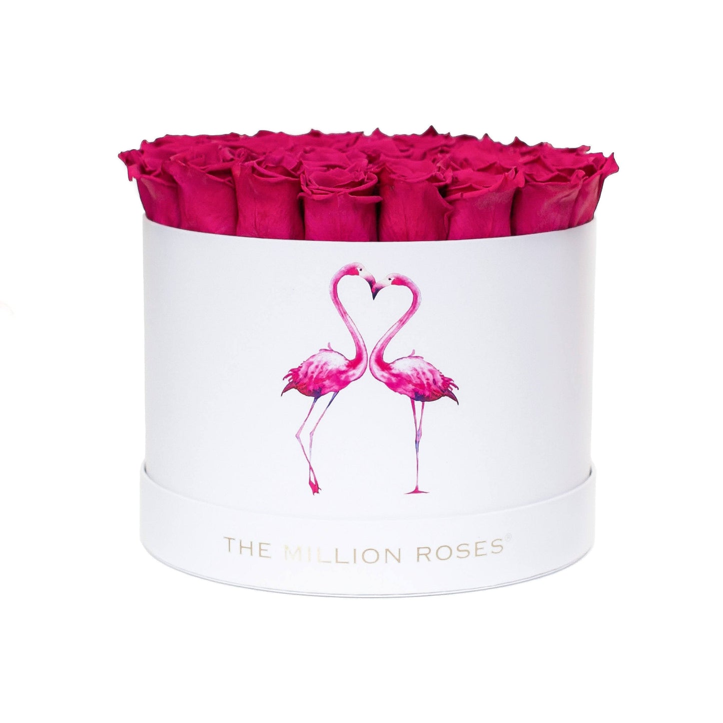 Supreme White Box | Flamingo Edition |  Hot Pink Roses - The Million Roses