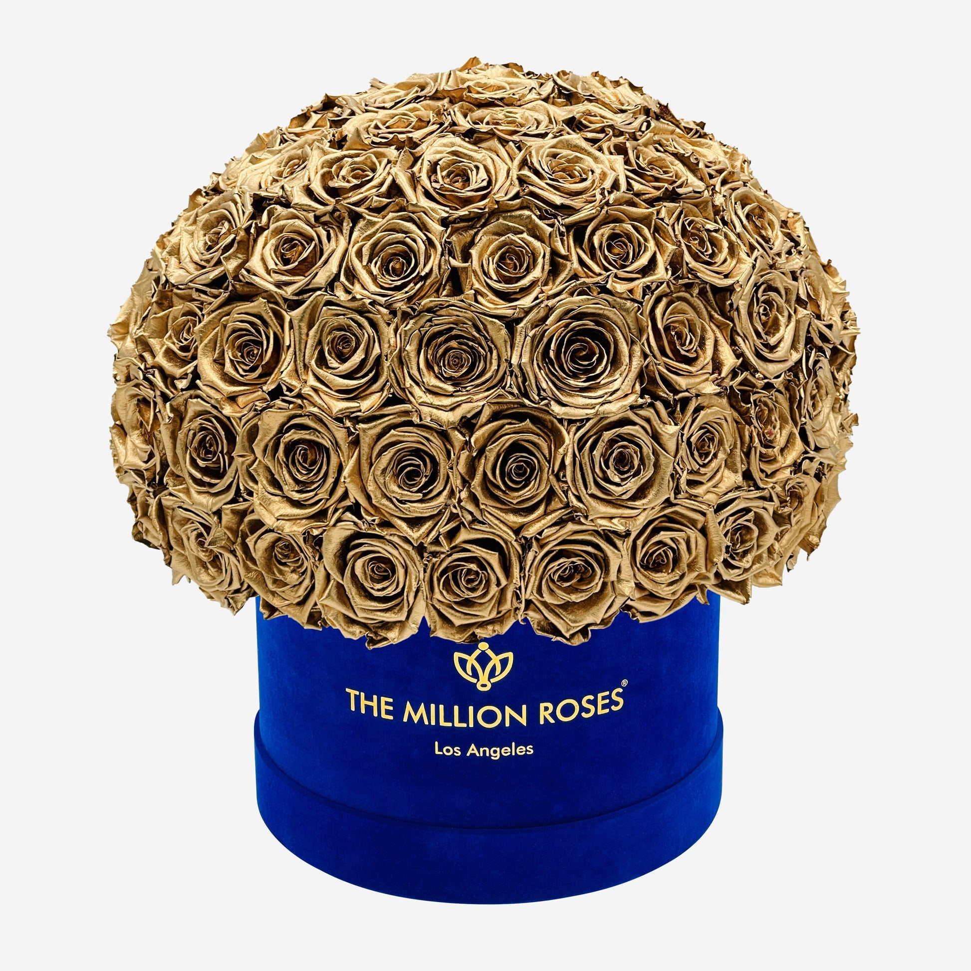 Supreme Royal Blue Suede Superdome Box | Gold Roses - The Million Roses