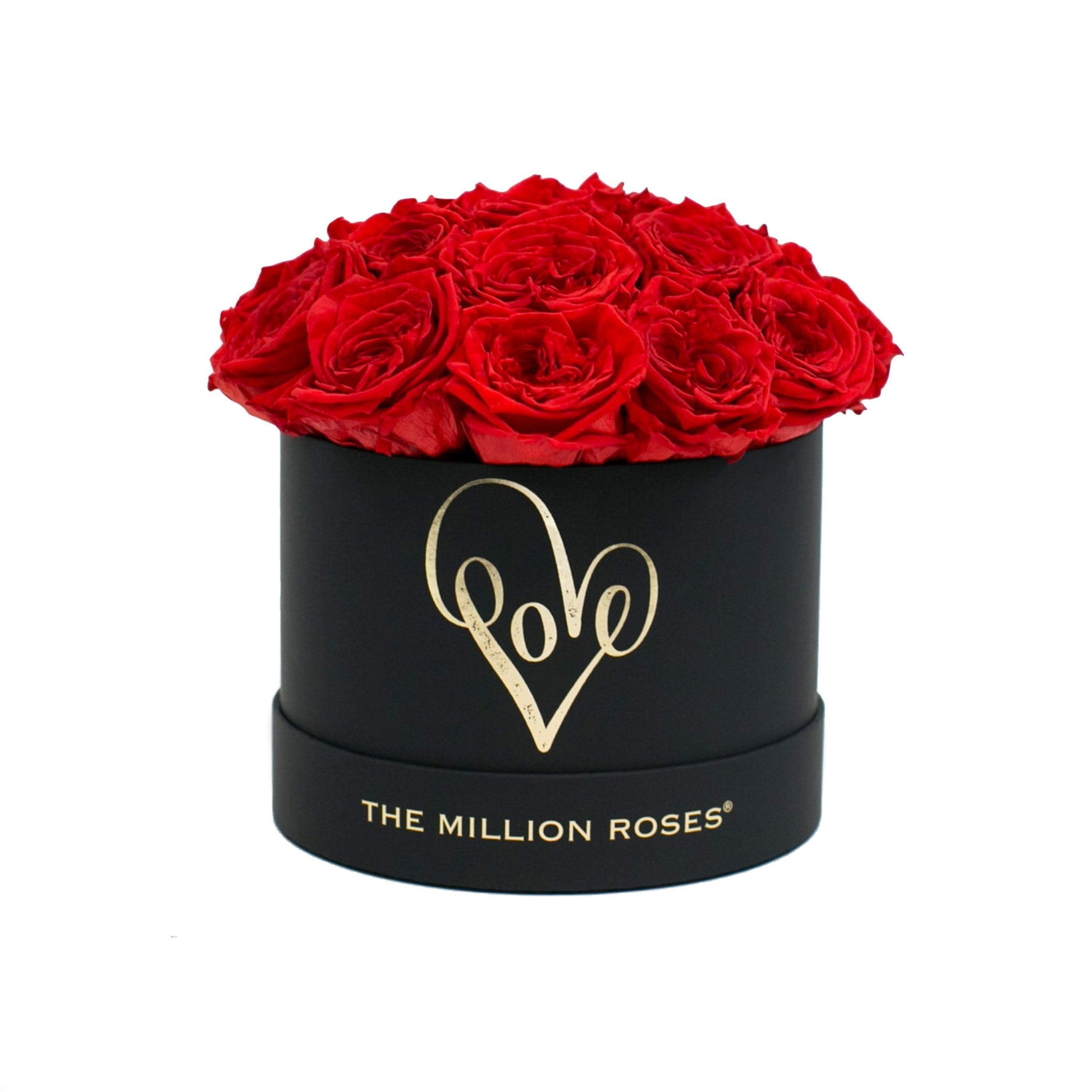Classic Black Dome Box | Love Edition | Red Roses - The Million Roses