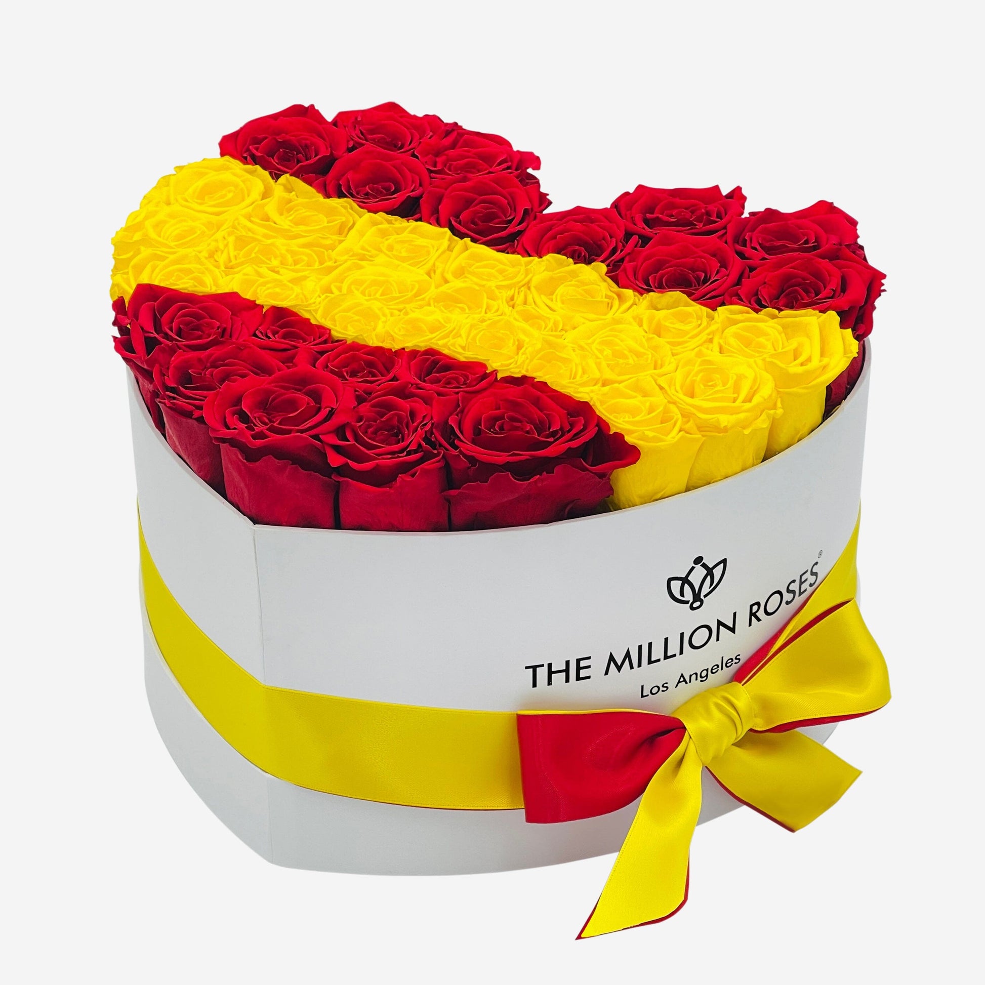 Heart White Box | Flag of Spain Edition - The Million Roses