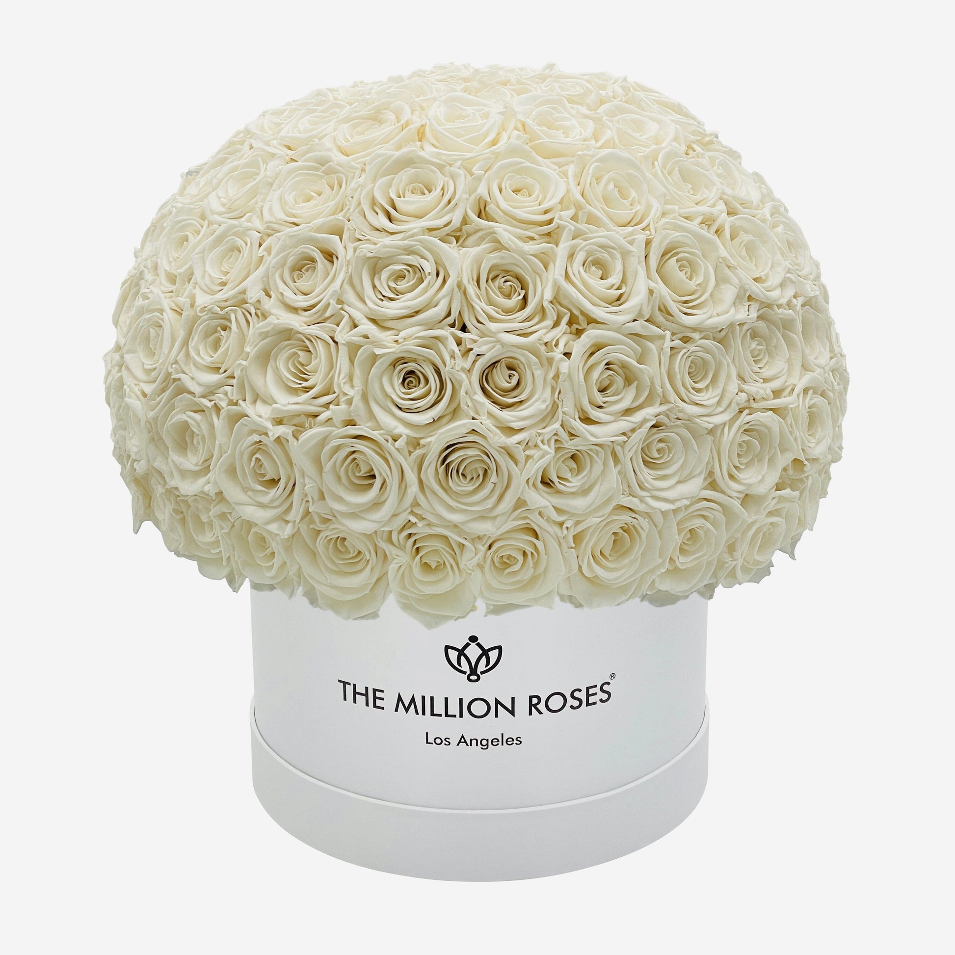 Supreme White Superdome Box | White Roses - The Million Roses